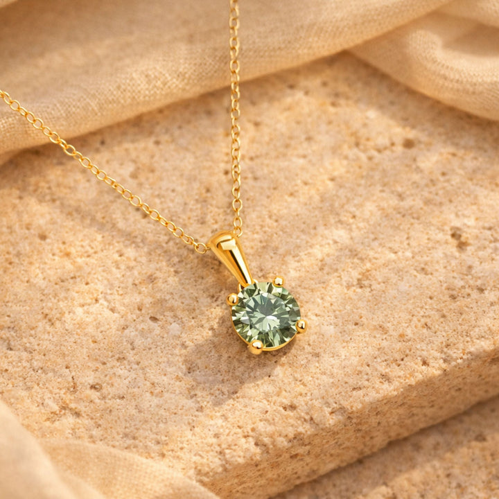 Geboortesteen Ketting Solitaire