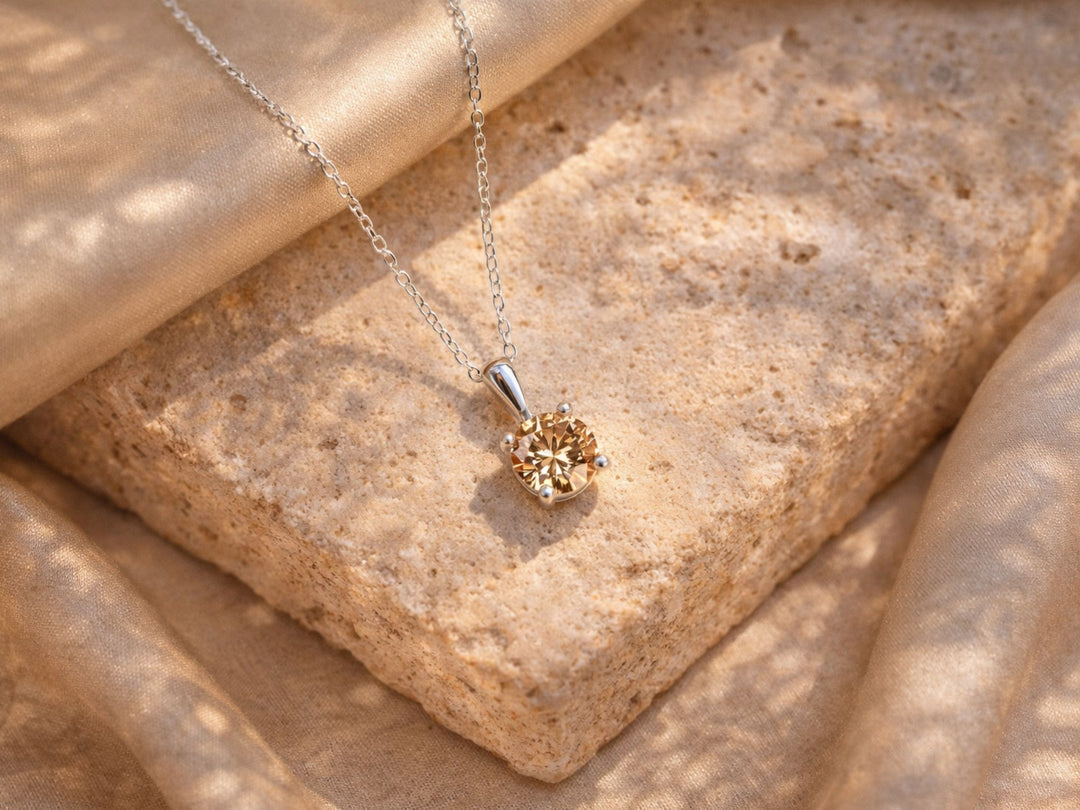 Geboortesteen Ketting Solitaire