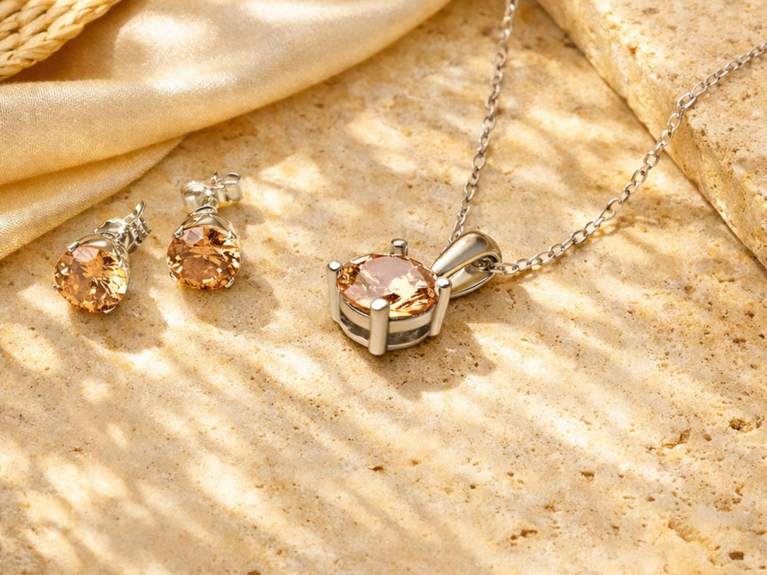 Geboortesteen Ketting Solitaire