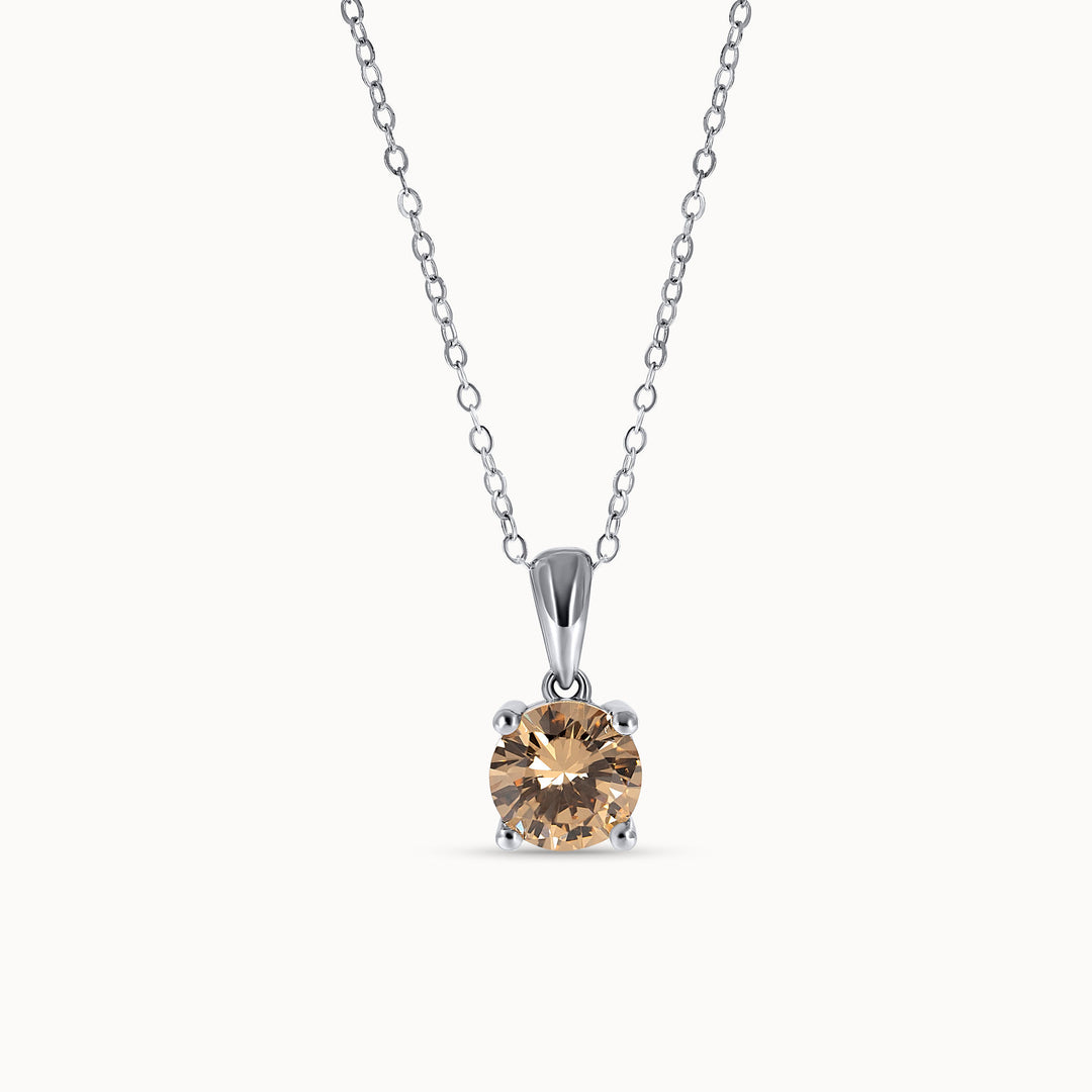 Geboortesteen Ketting Solitaire